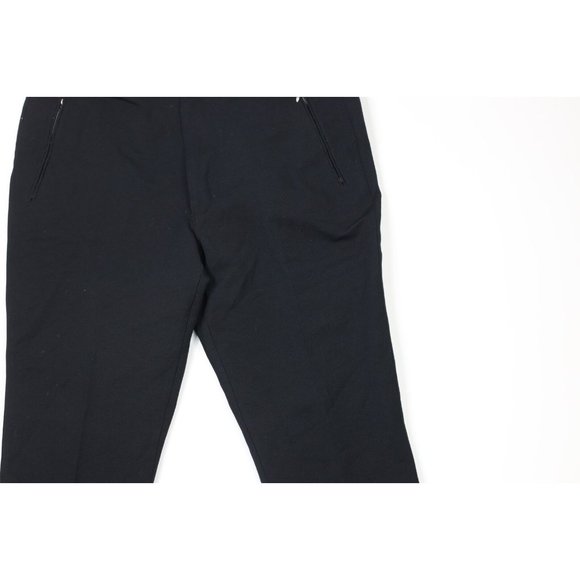 Vintage 40s Mens 34x32 Olympic Stretch Wool Stirrup Skiing Pants Black Italy - Picture 3 of 12